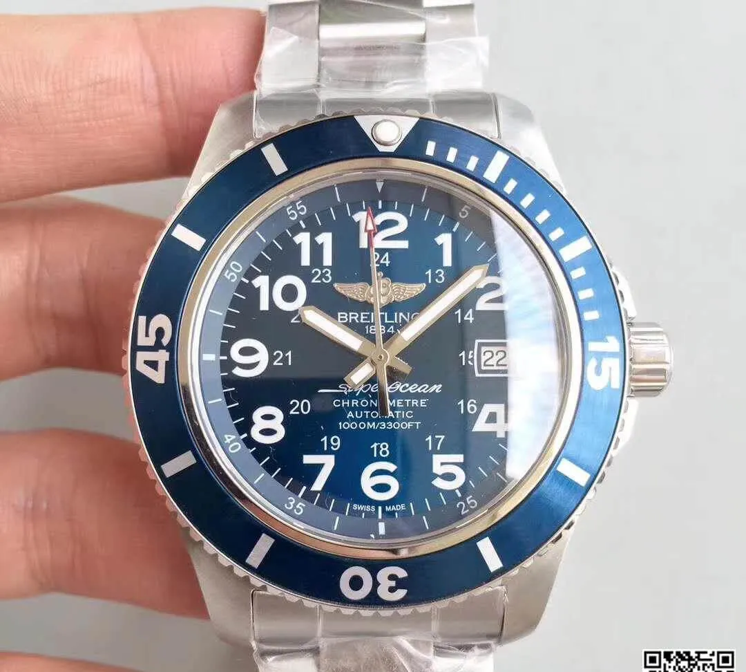 Breitling Superocean II A17392D7.BD68 GF Factory 1:1 Best Edition Replica Watch Swiss ETA2824 Blue Dial